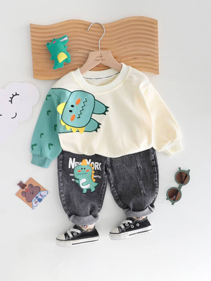 ست وارداتی بلوز نخ پنبه و شلوار جین